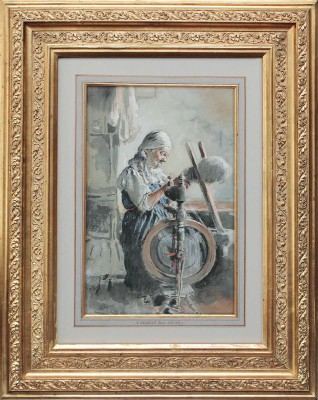 Маковский Константин Егорович. Пряха